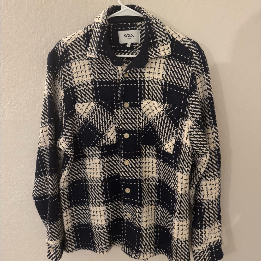 Wax London Whiting - Navy Marine Beatnik Overshirt